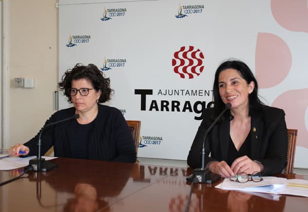 La regidora de Serveis a la Persona de l’Ajuntament de Tarragona, Ana Santos, i la regidora de Benestar Social de l’Ajuntament de Reus, Montserrat Vilella