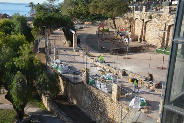 Actuació de la BIR a la pèrgola de les Granotes