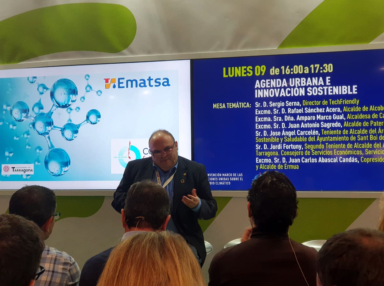 JORDI FORTUNY DEFENSA PROYECTOS DE EMATSA QUE TRABAJAN PARA COMBATIR LA EMERGENCIA CLIMÁTICA EN LA CONFERENCIA DE NACIONES UNIDAS (COP25)