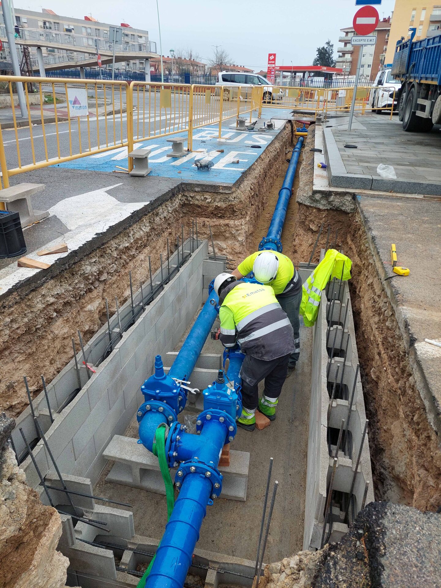 EMATSA FINALIZA LA CONEXIÓN DE ABASTECIMIENTO DE AGUA ENTRE LOS SECTORES PP9 Y PP10 EN CAMPCLAR CON UNA INVERSIÓN ...